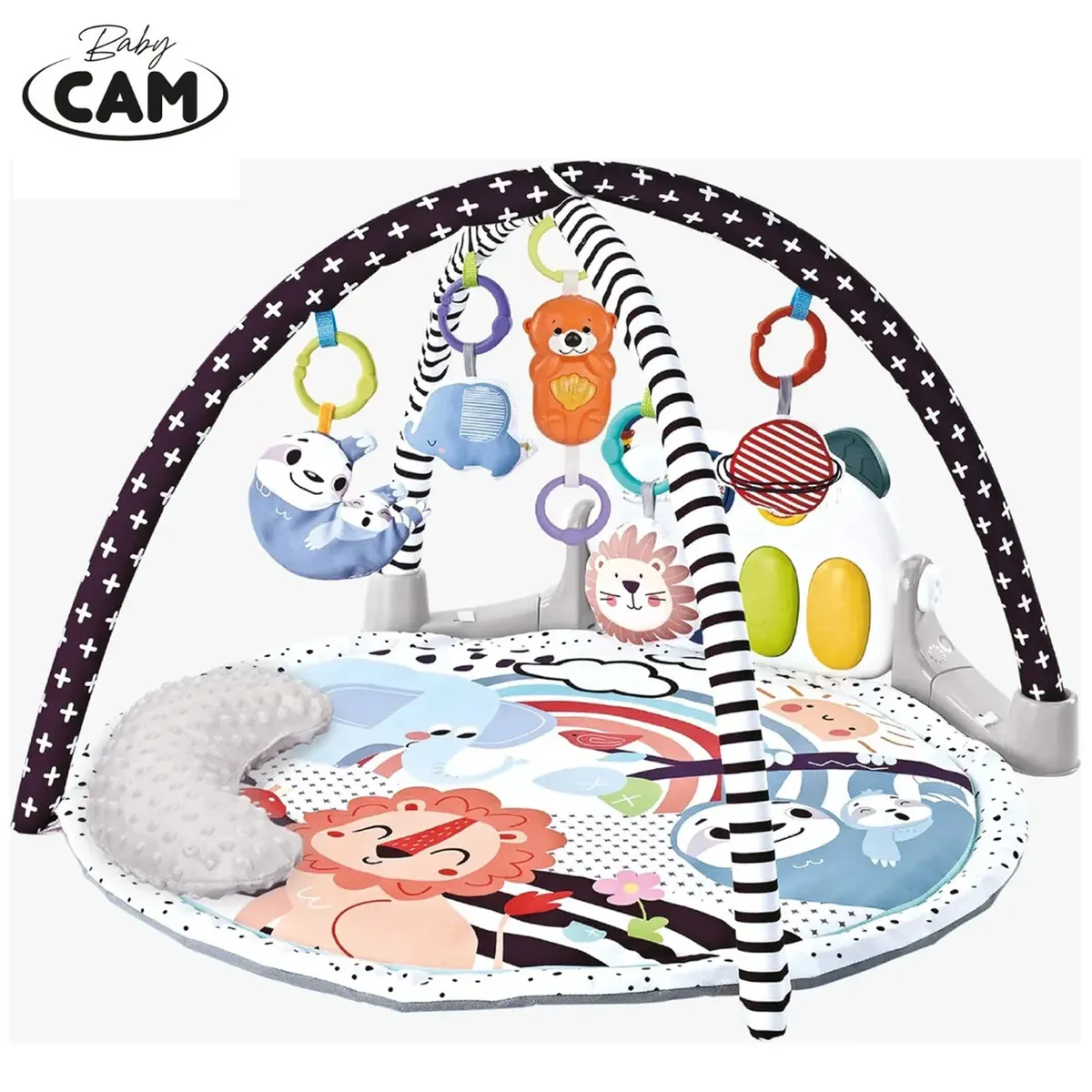 GIMNASIO PIANO MUSICAL BABY CAM 7 EN 1 BLACK - 3