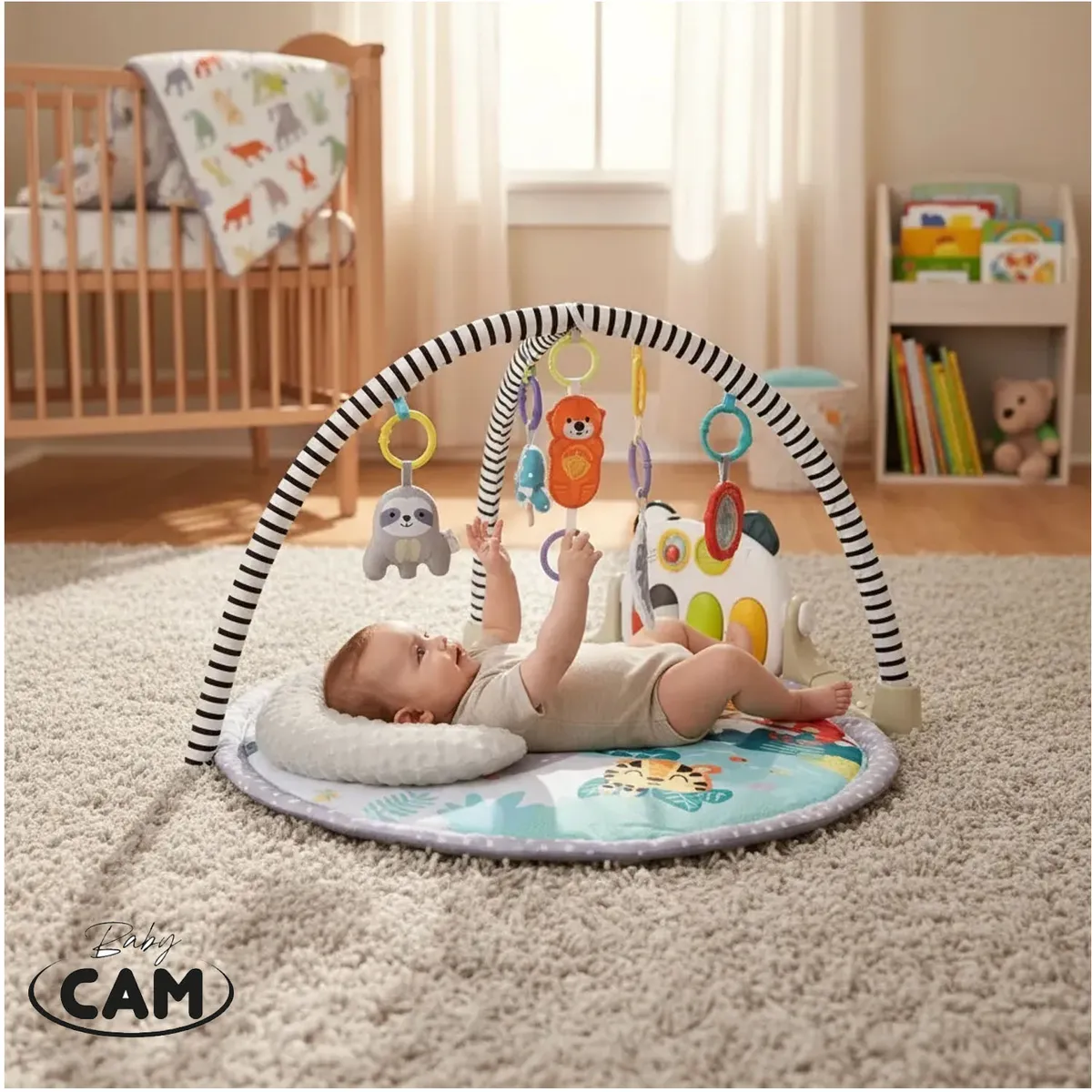 GIMNASIO PIANO MUSICAL BABY CAM 7 EN 1 BLACK - 5