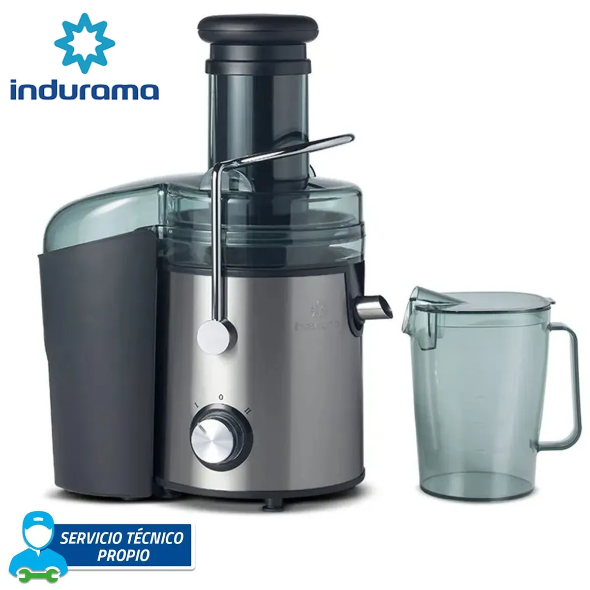 EXTRACTOR DE JUGO 1.1 LITROS INDURAMA EI-CR ACERO - 1