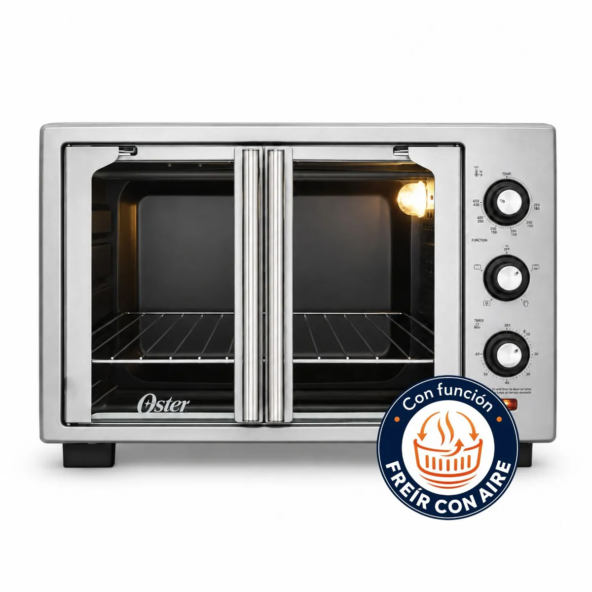 HORNO CON FREIDORA DE AIRE OSTER® DE 35 LITROS, PUERTAS FRANCESAS, TSSTTV35FDMAFNS - 3