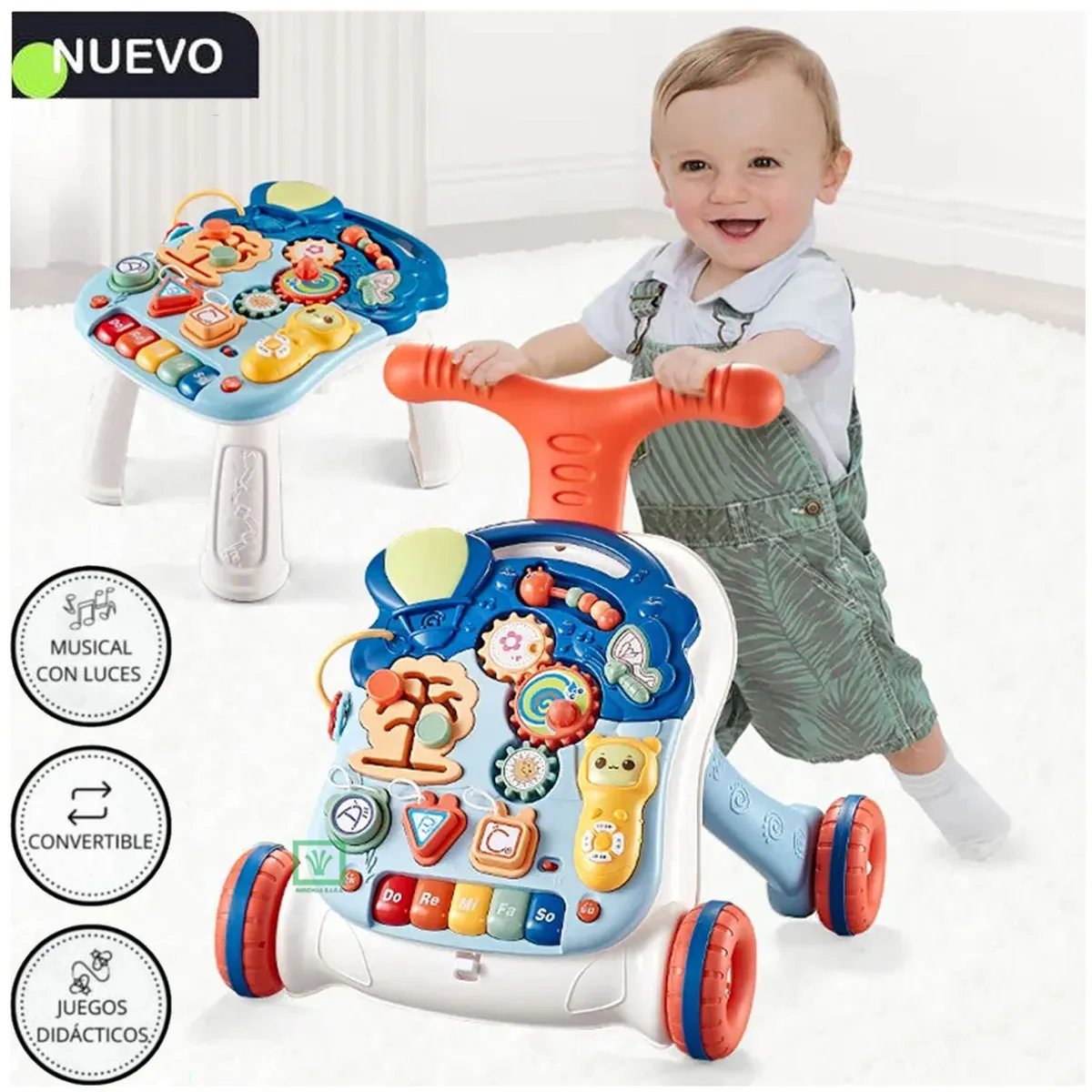 ANDADOR Y MESA ACTIVIDADES PARA BEBÉS 2 EN 1 MUSICAL STOLLER - 1