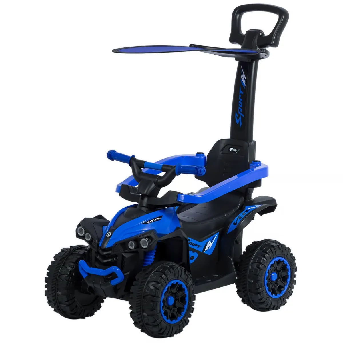 CUATRIMOTO MUSICAL CON LUCES Y SOMBRILLA AZUL EB357 - 3