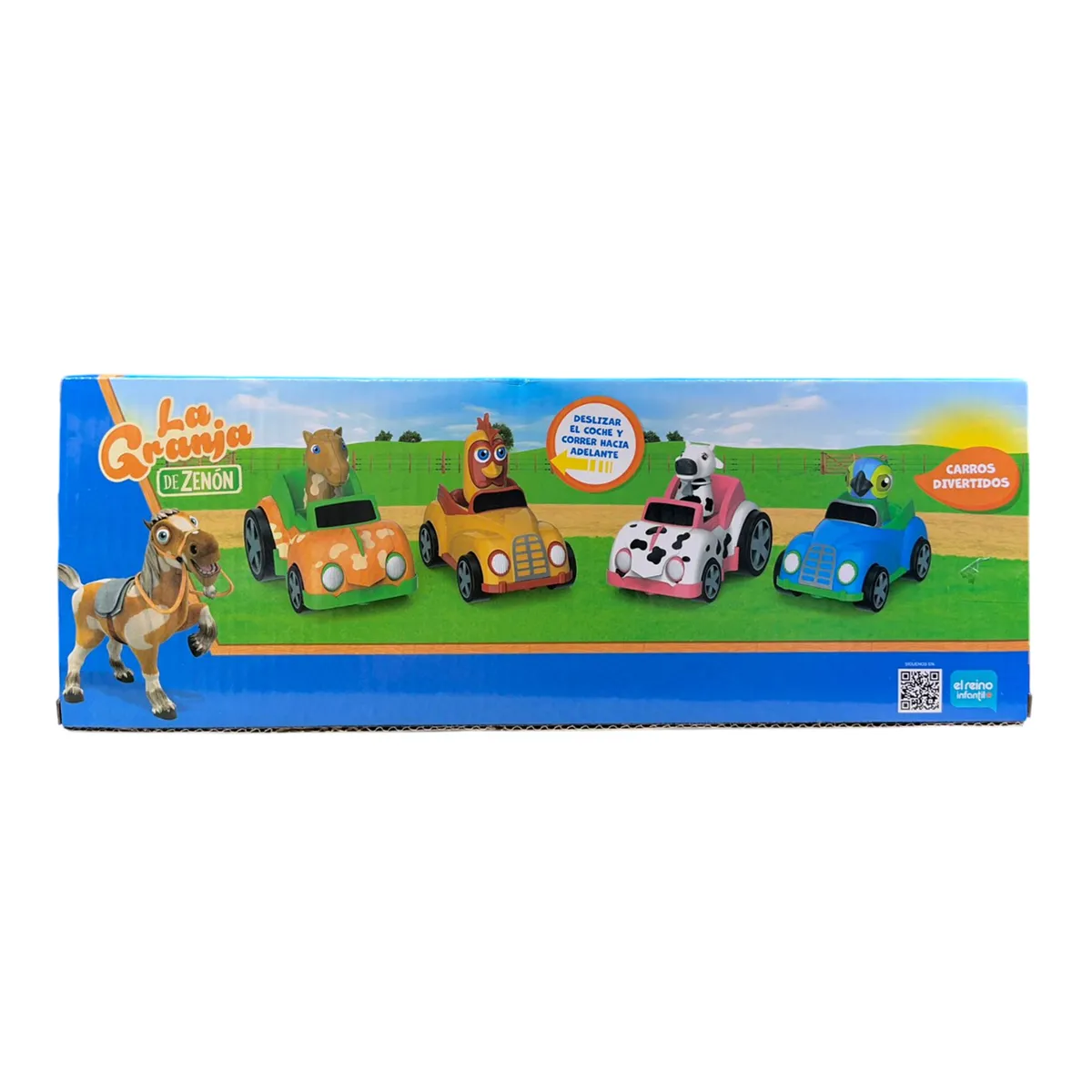 SET DE VEHÍCULOS A FRICCIÓN DE LA GRANJA DE ZENÓN 4P - 2