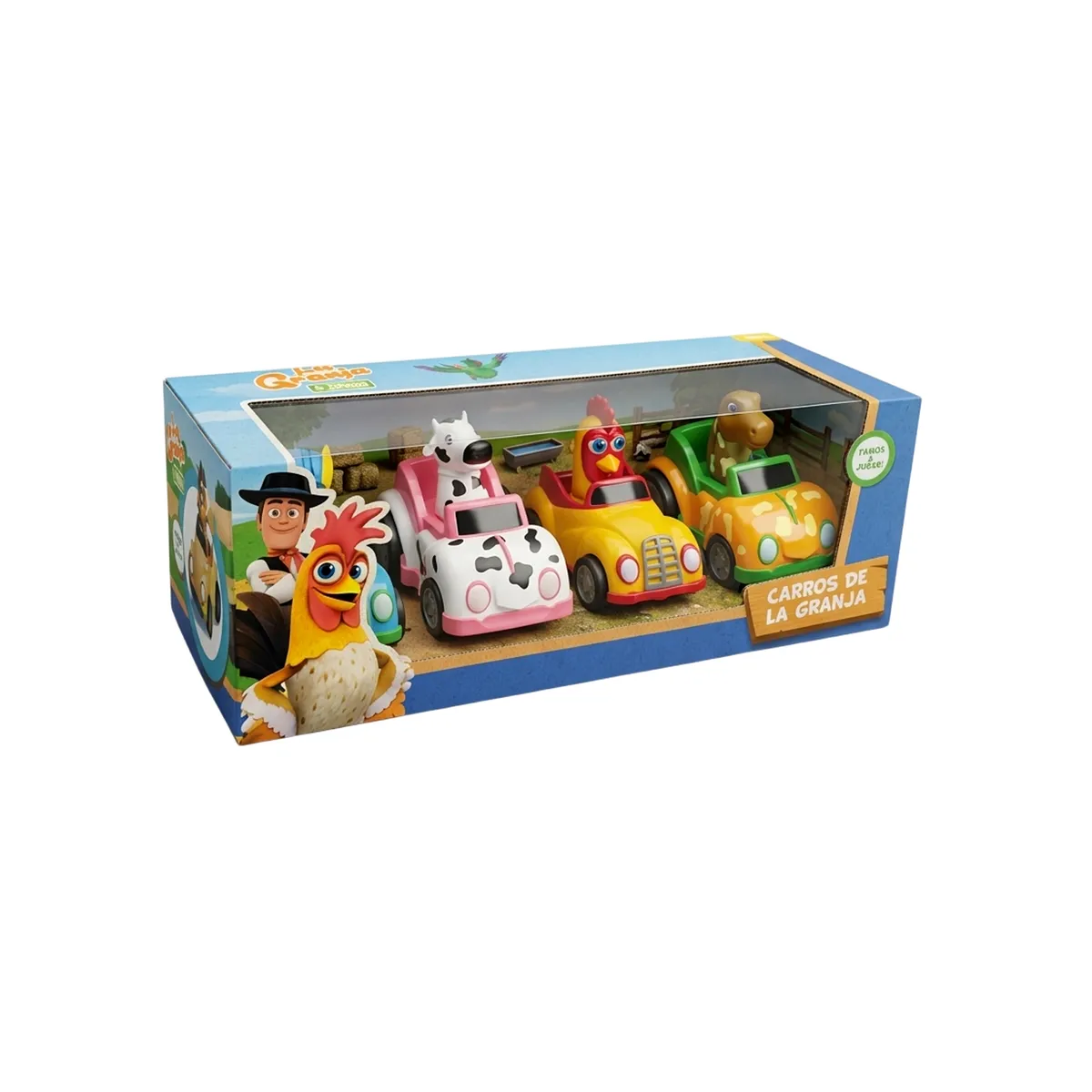 SET DE VEHÍCULOS A FRICCIÓN DE LA GRANJA DE ZENÓN 4P - 3
