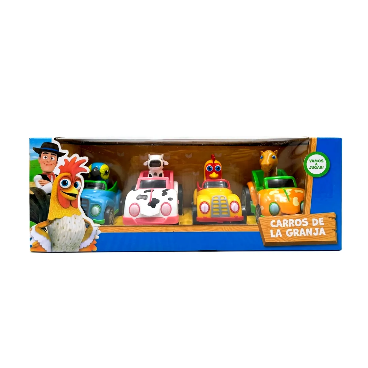 SET DE VEHÍCULOS A FRICCIÓN DE LA GRANJA DE ZENÓN 4P - 4