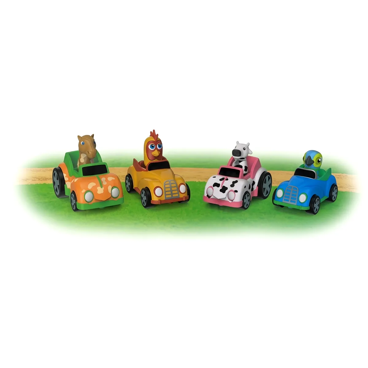 SET DE VEHÍCULOS A FRICCIÓN DE LA GRANJA DE ZENÓN 4P - 5