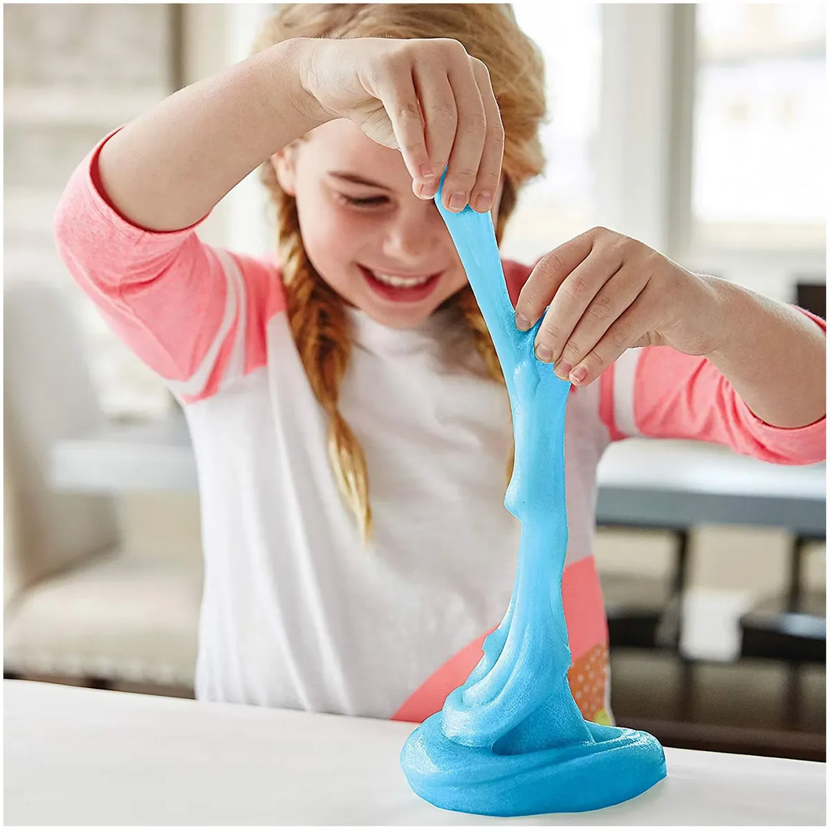 PACK HAZ SLIME GLITTER GLOW AZUL - 4