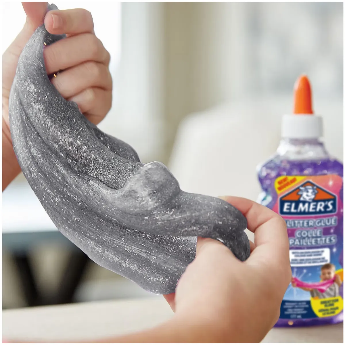 PACK HAZ SLIME GLITTER GLOW GRIS - 3