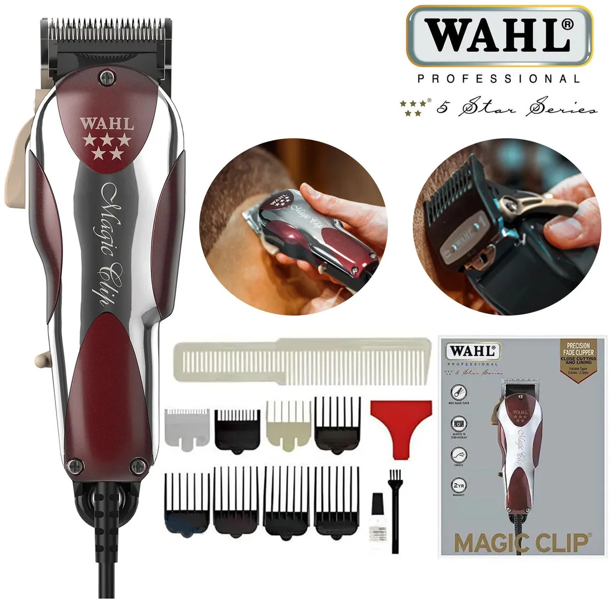 MÁQUINA CORTADOR DE CABELLO WAHL MAGIC CLIP 5 STAR SERIES PROFESIONAL - 1