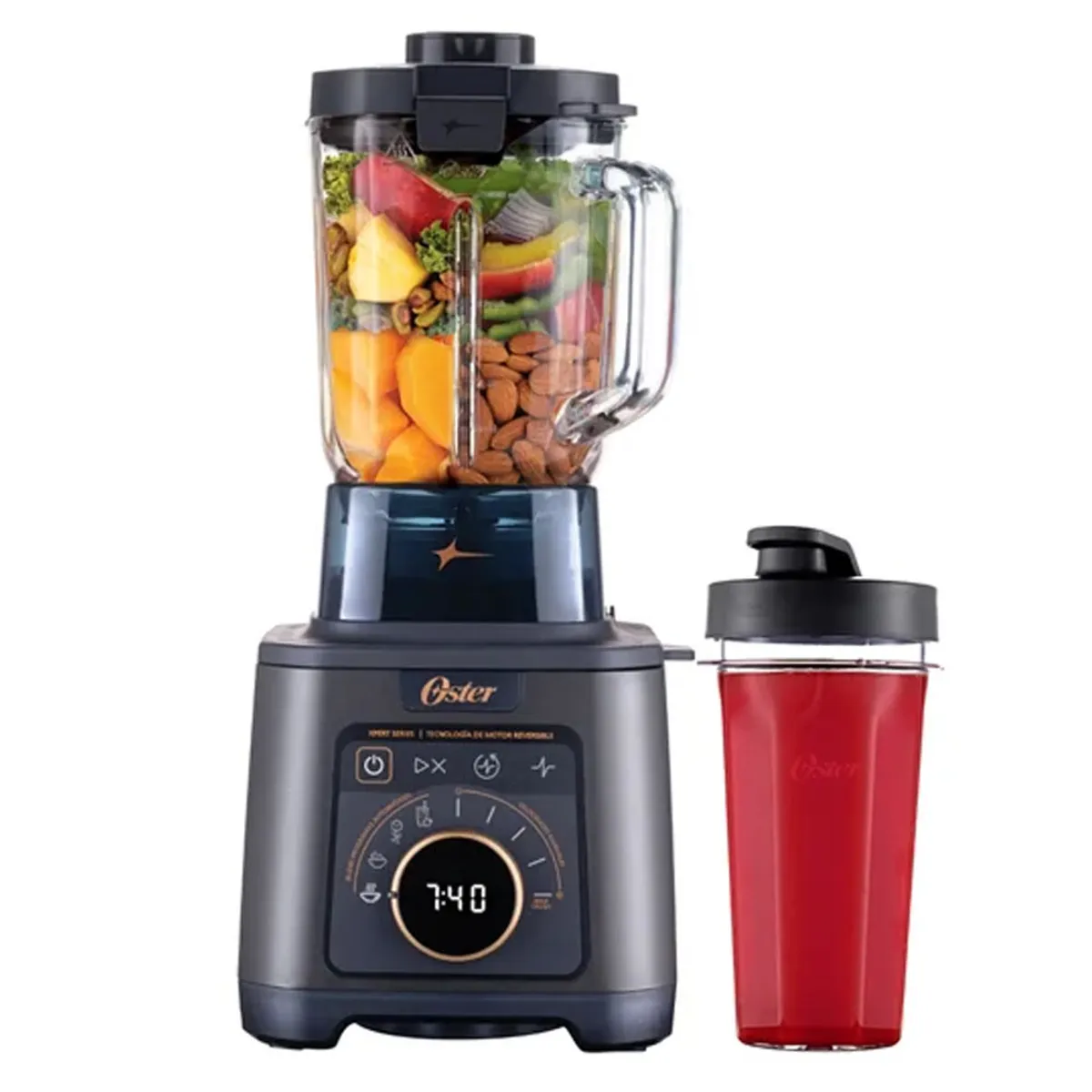 LICUADORA PROFESIONAL TITAN OSTER DE 2200 W CON 4 PROGRAMAS, 5 VELOCIDADES BLSTXT-XG - 2