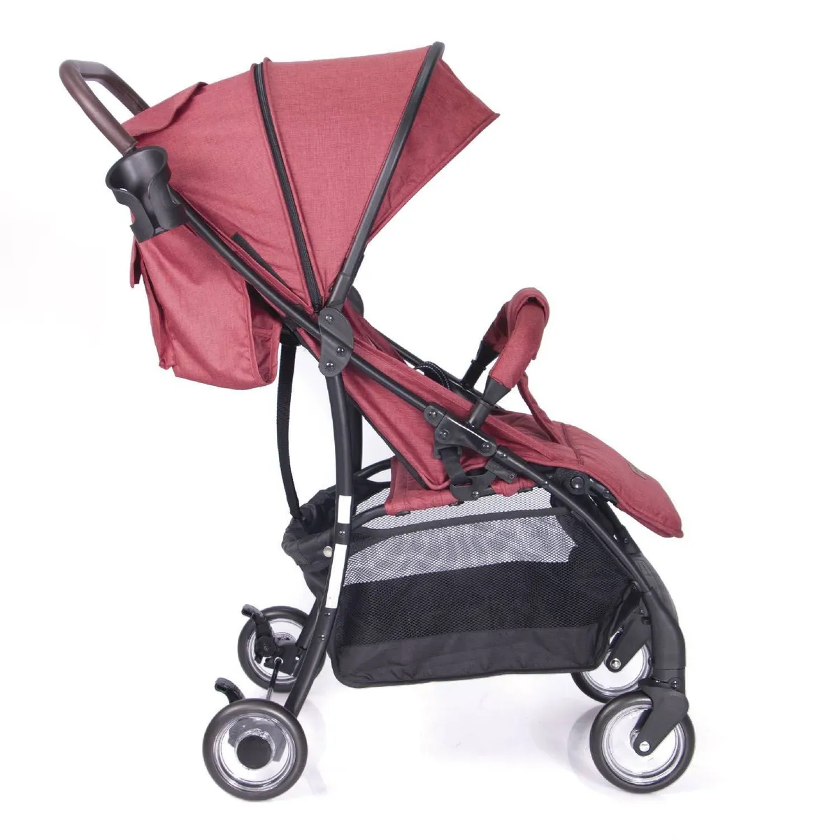 COCHE DE PASEO EBABY RESPALDAR RECLINABLE BOOZ ROJO - 4
