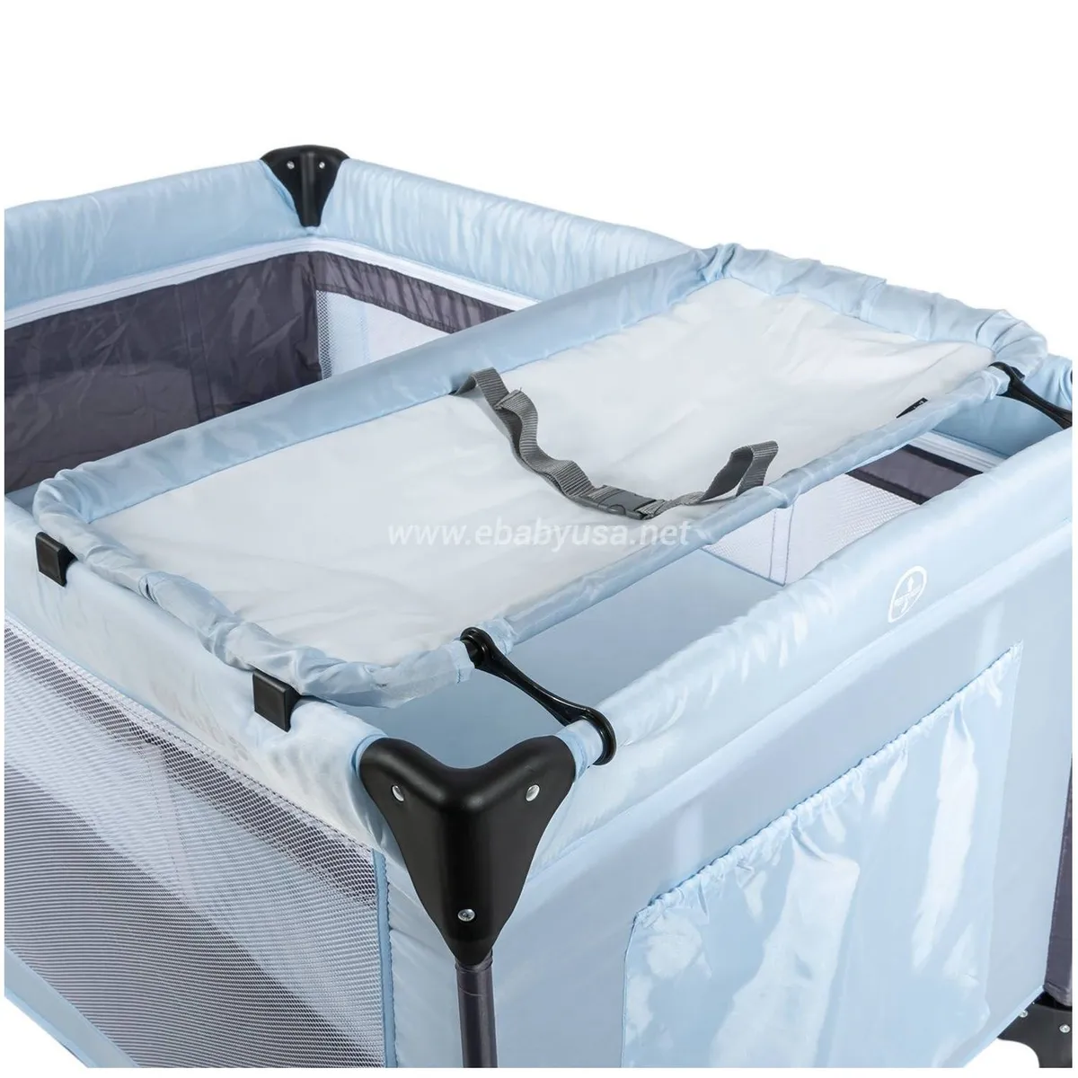 CUNA CORRAL EBABY CON CAMBIADOR HAPPY DREAM BEIGE - 5