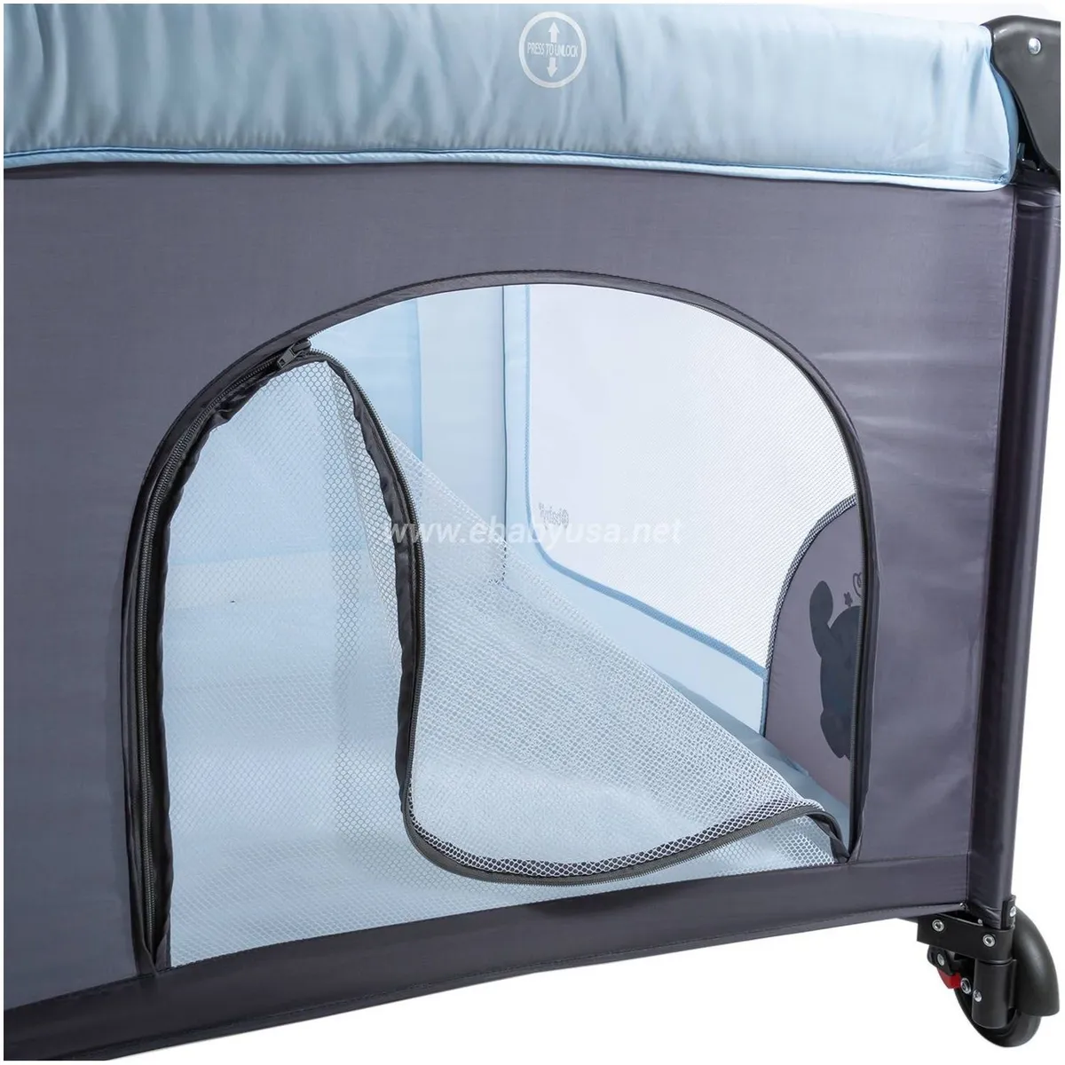 CUNA CORRAL EBABY CON CAMBIADOR HAPPY DREAM BEIGE - 6