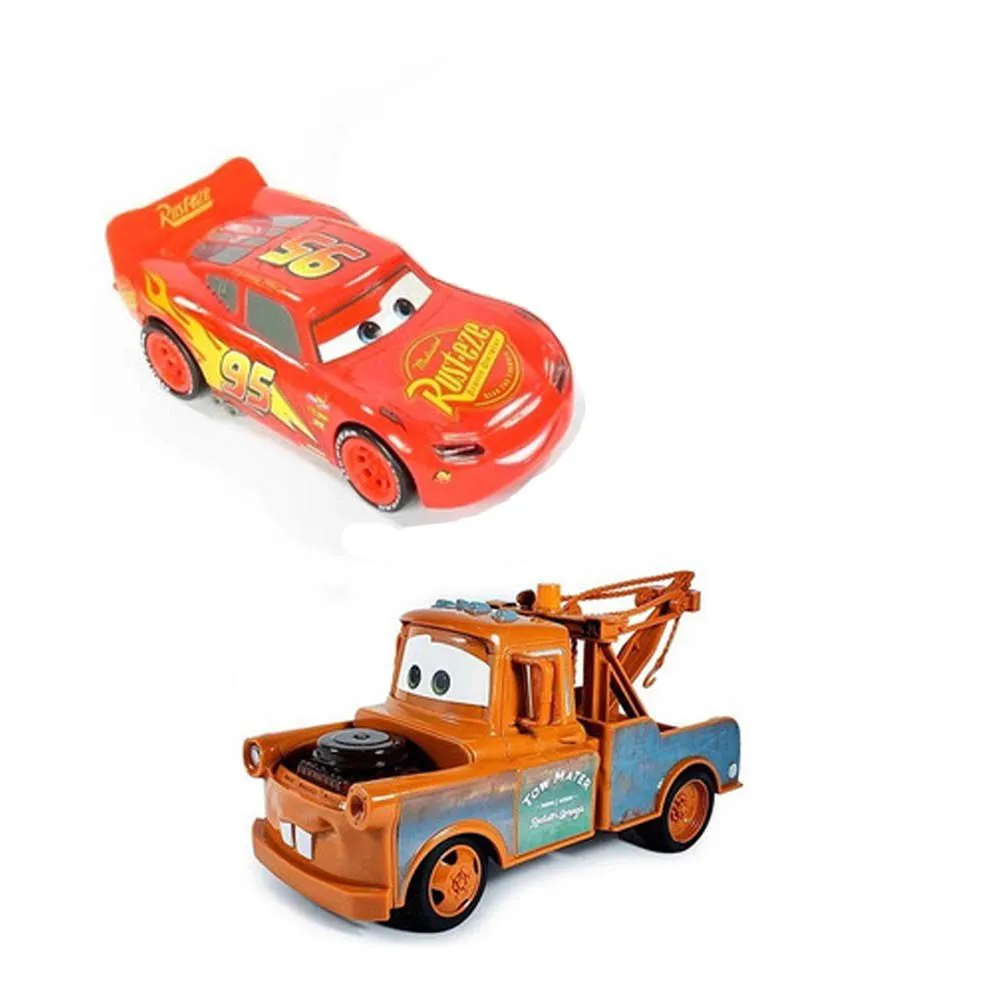 COCHES DE FRICCION RAYO MCQUEEN Y MATER CARS - 2