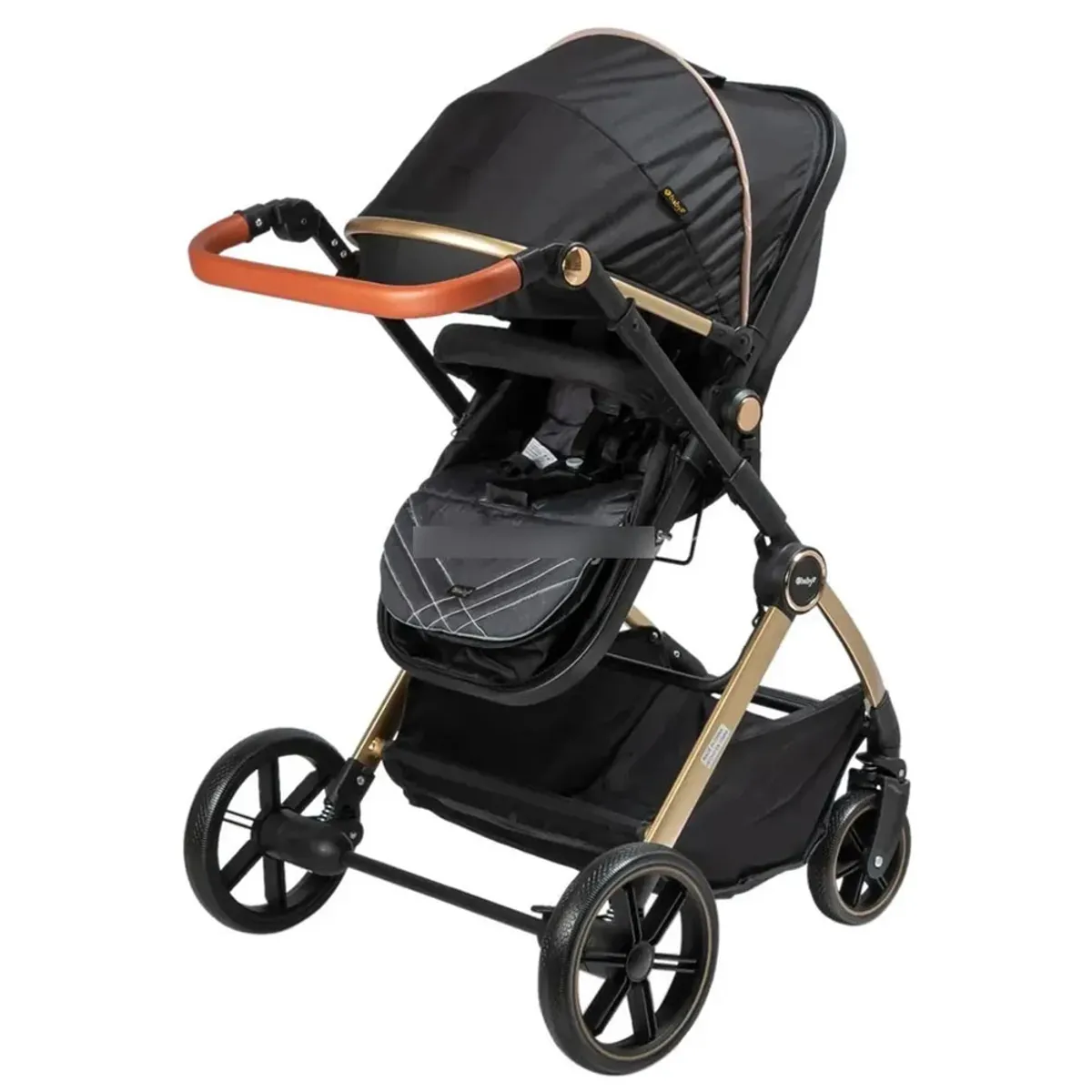 COCHE CUNA MOISÉS SIGNAL EBABY EB182 NEGRO - 4