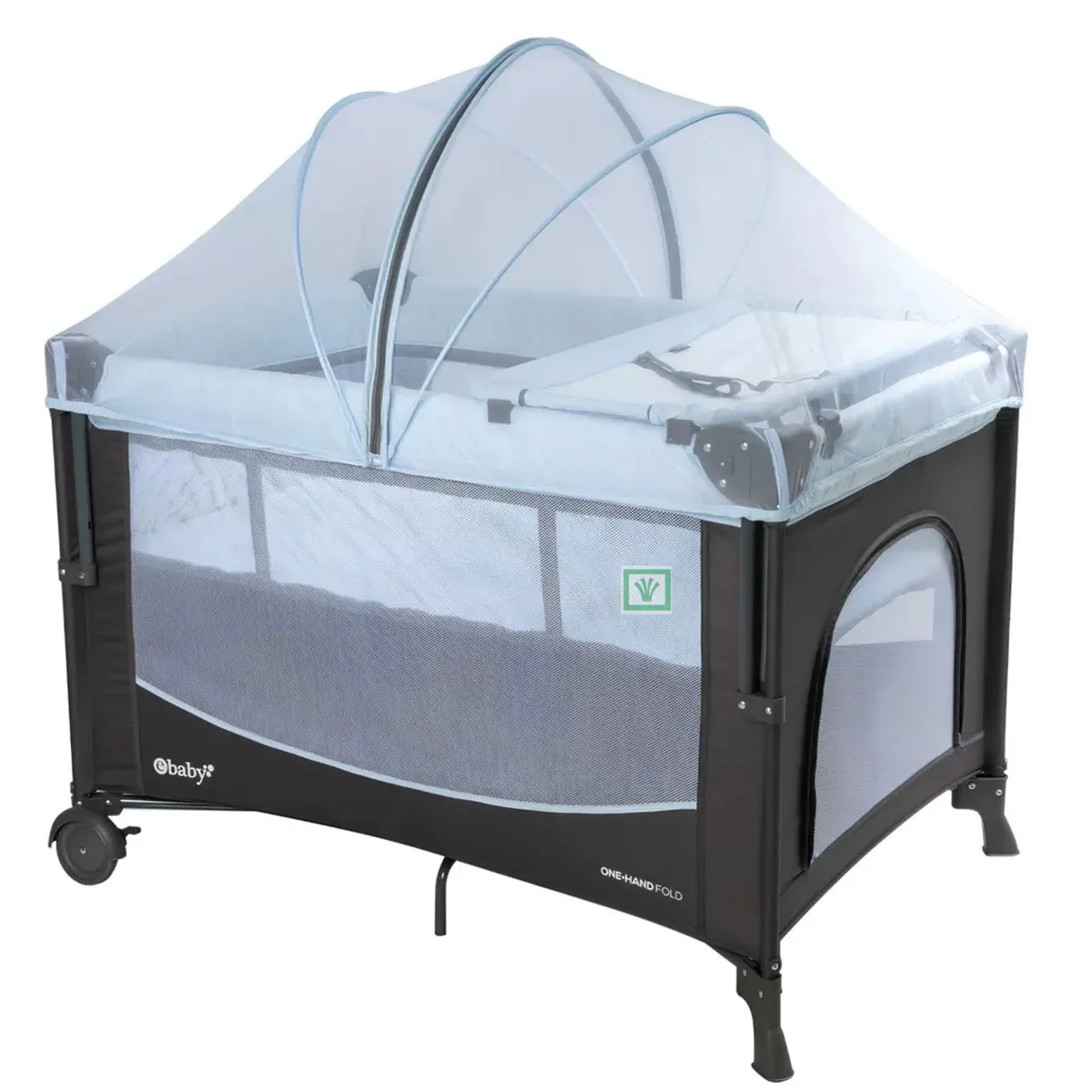 CUNA COLECHO LUMA EBABY EB771 AZUL - 3