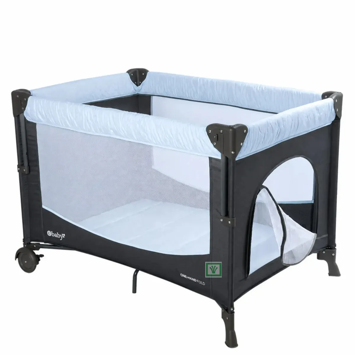 CUNA COLECHO LUMA EBABY EB771 AZUL - 5