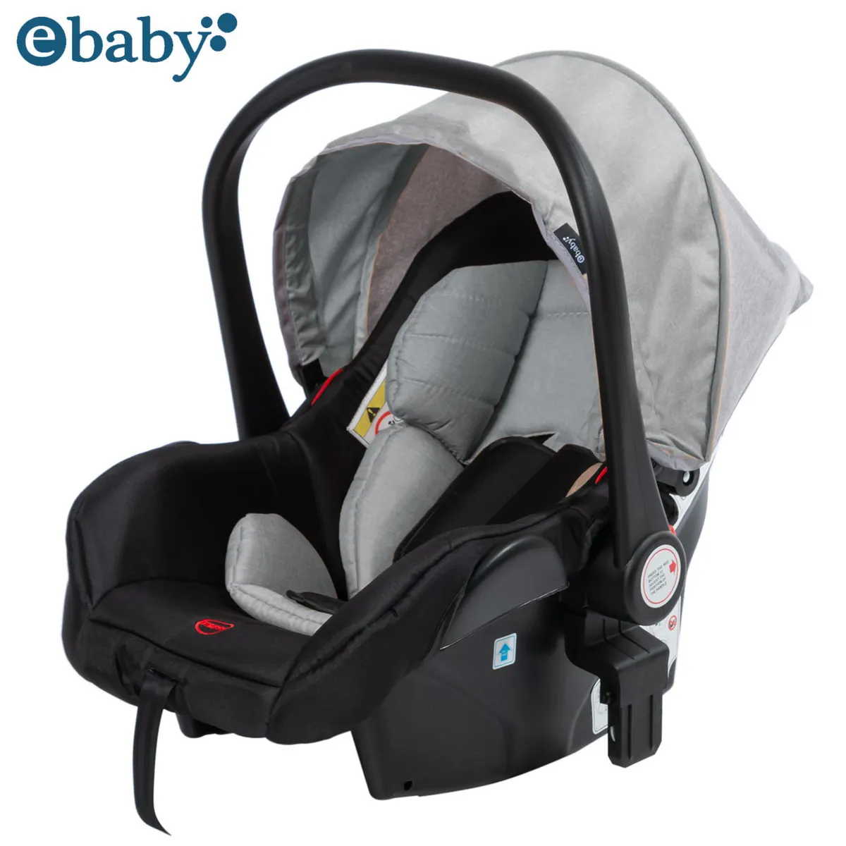 COCHE CUNA MOISÉS DE LUJO «COMFORT» CON PORTA BEBÉ GRIS - 4