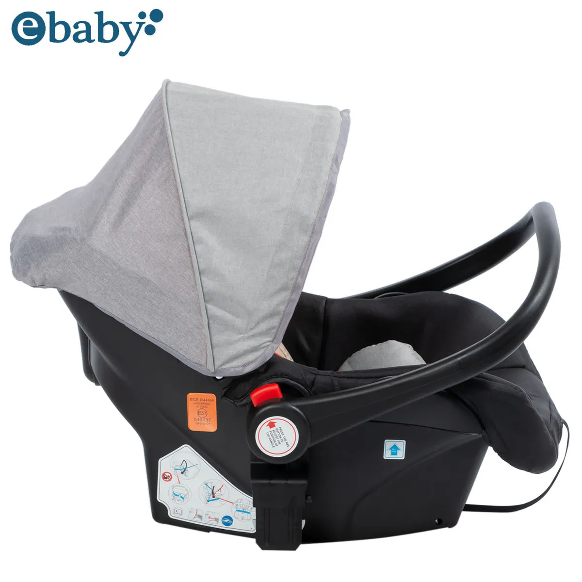 COCHE CUNA MOISÉS DE LUJO «COMFORT» CON PORTA BEBÉ GRIS - 5