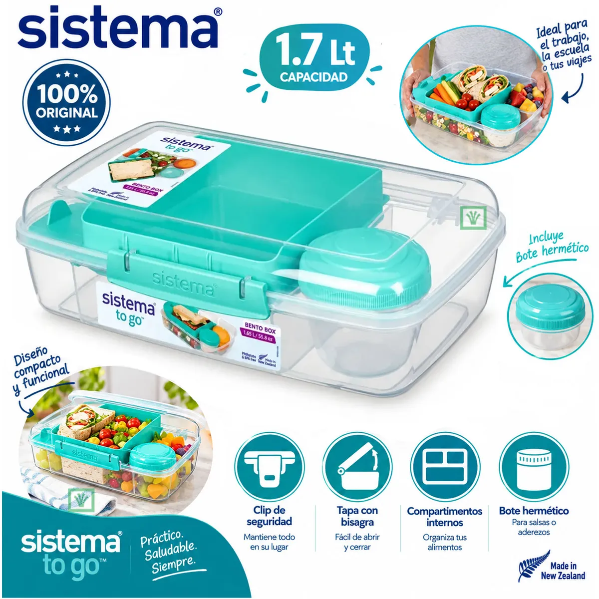 CONTENEDOR DE ALIMENTOS 1.76L SISTEMA 2167153 - 1