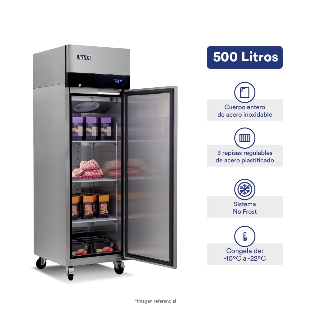 ARMARIO ILUMI FRIGORÍFICO FAN COOLING AF-7000FC 500L - 1