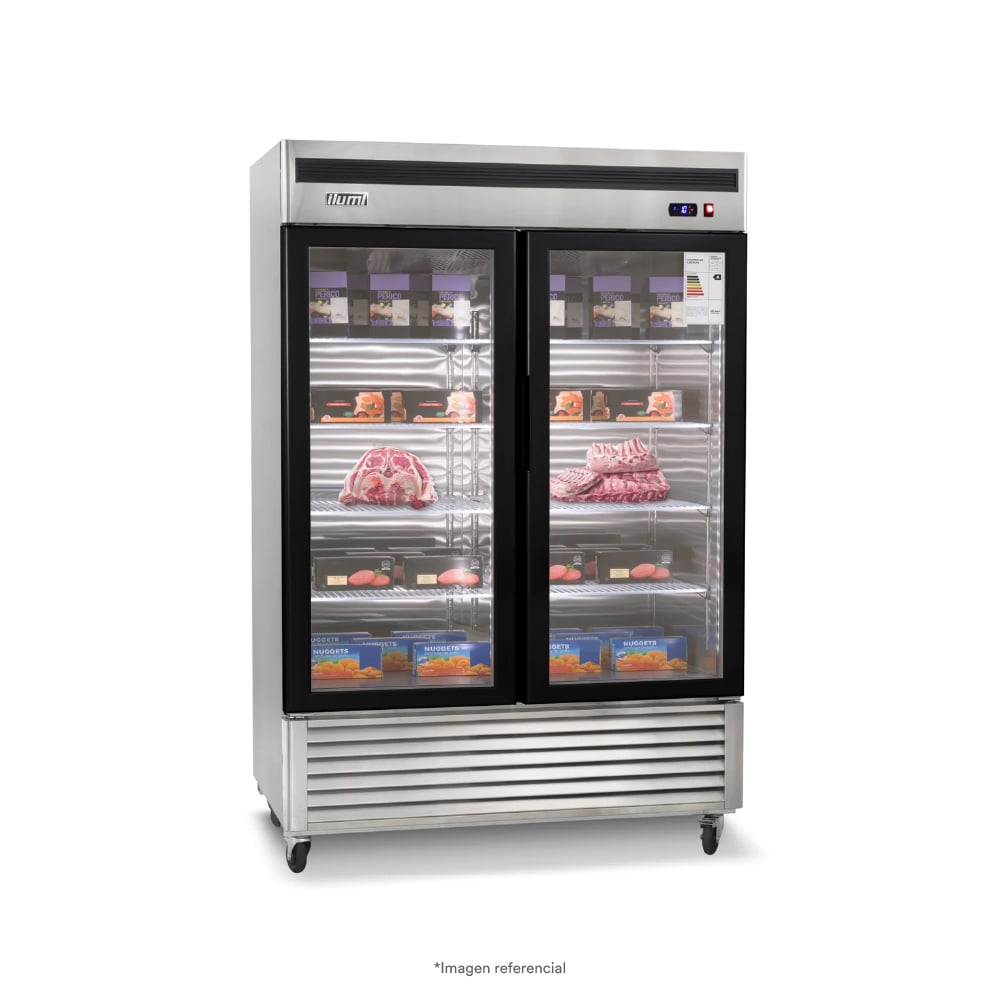 ARMARIO FRIGORÍFICO FAN COOLING ILUMI DE 1400 LTS 2 PUERTAS VIDRIO - 2
