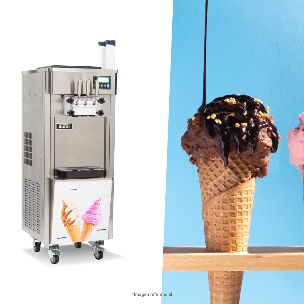MAQUINA DE HELADO SOFT ILUMI CON PRE COOLING DE 25 LTS/H - 2