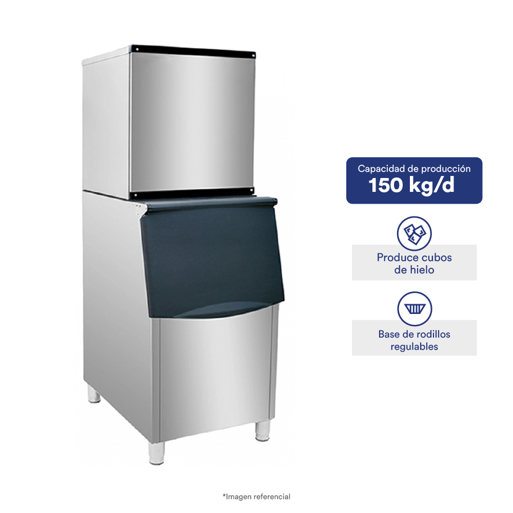 MAQUINA DE HIELO ILUMI CON PRODUCCIÓN DE 150 KG/DÍA - 1