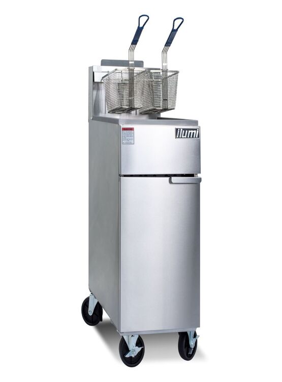 FREIDORA A GAS ILUMI GF-1200 CON 4 QUEMADORES Y CAPACIDAD DE 26.6 L - 1