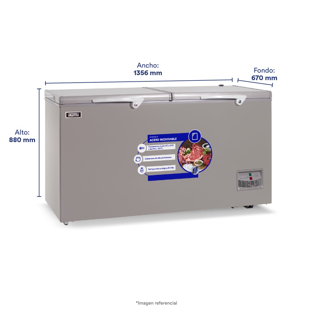 CONGELADOR DUAL ILUMI DE 440 LITROS - 2