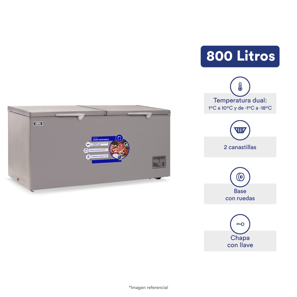 CONGELADOR DUAL ILUMI DE 800 LITROS - 1