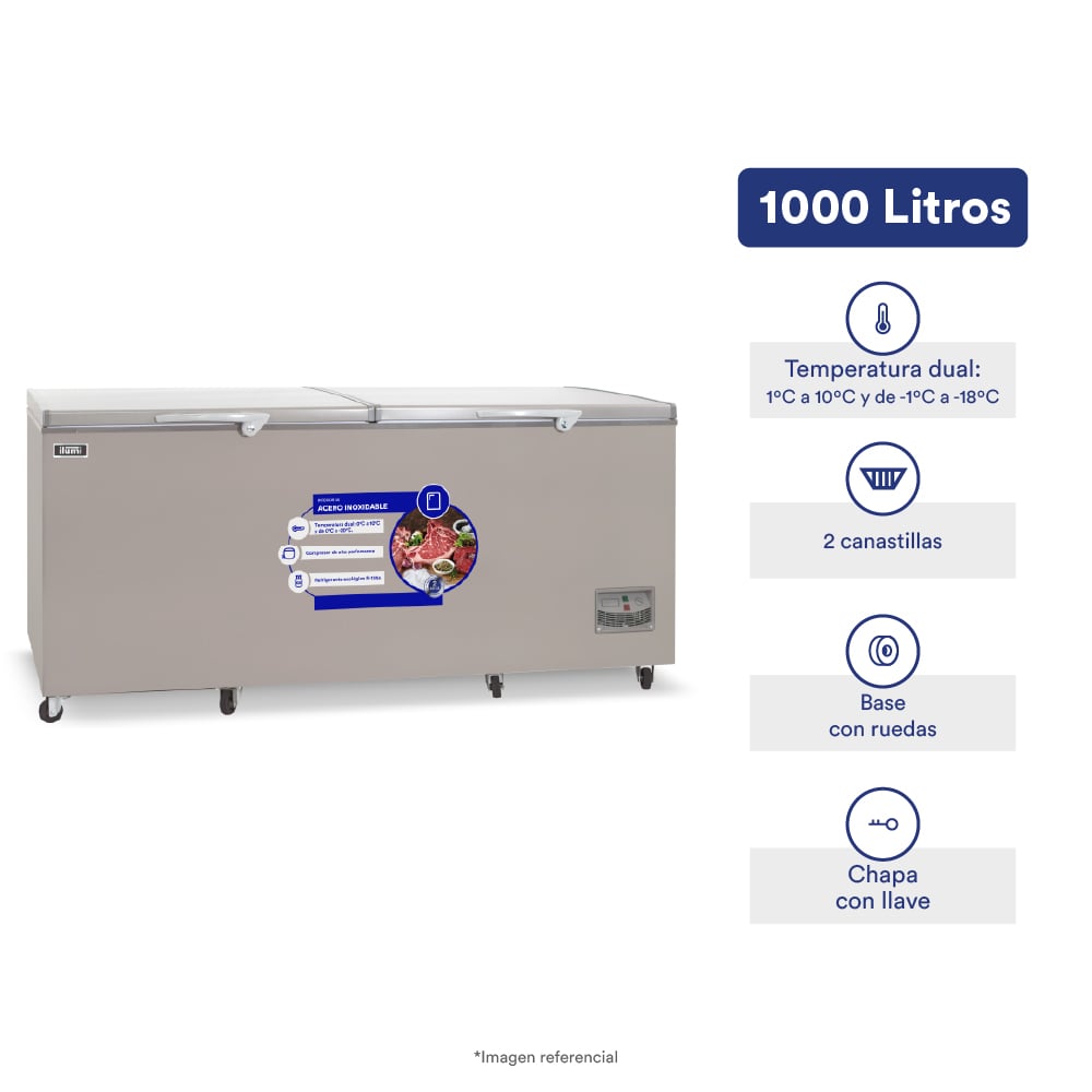 CONGELADOR DUAL ILUMI DE 1000 LITROS - 1