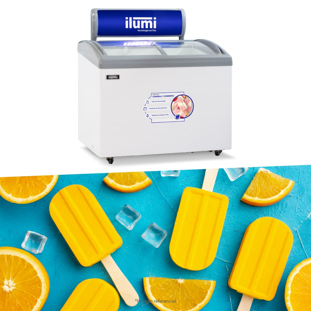 CONGELADOR ILUMI TF-3600 360 LTS DUAL TAPA VIDRIO - 3