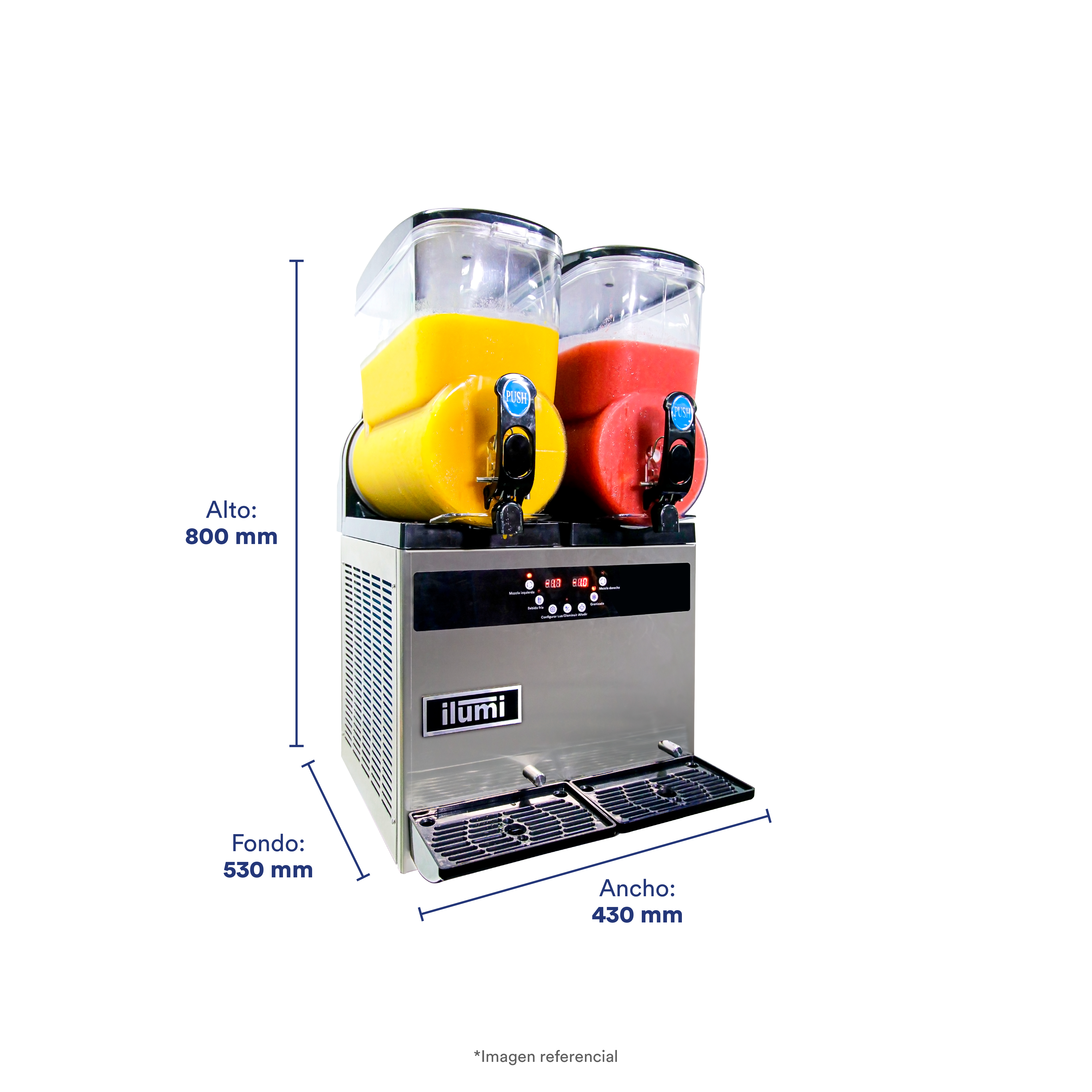 DISPENSADOR DE CREMOLADAS ILUMI 2 TOLVAS - 2