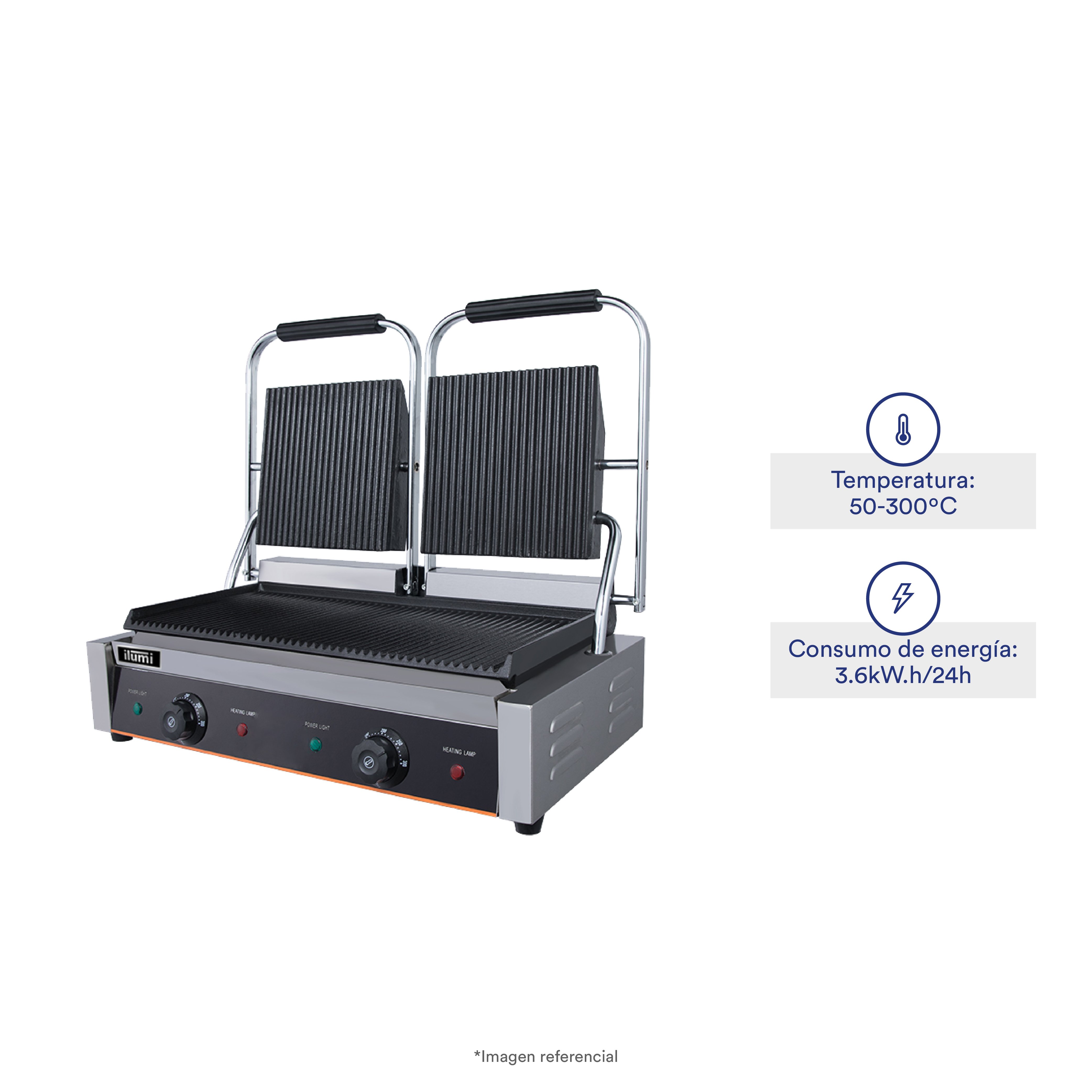 PANINI GRILL ILUMI PG-02 DUAL - 1