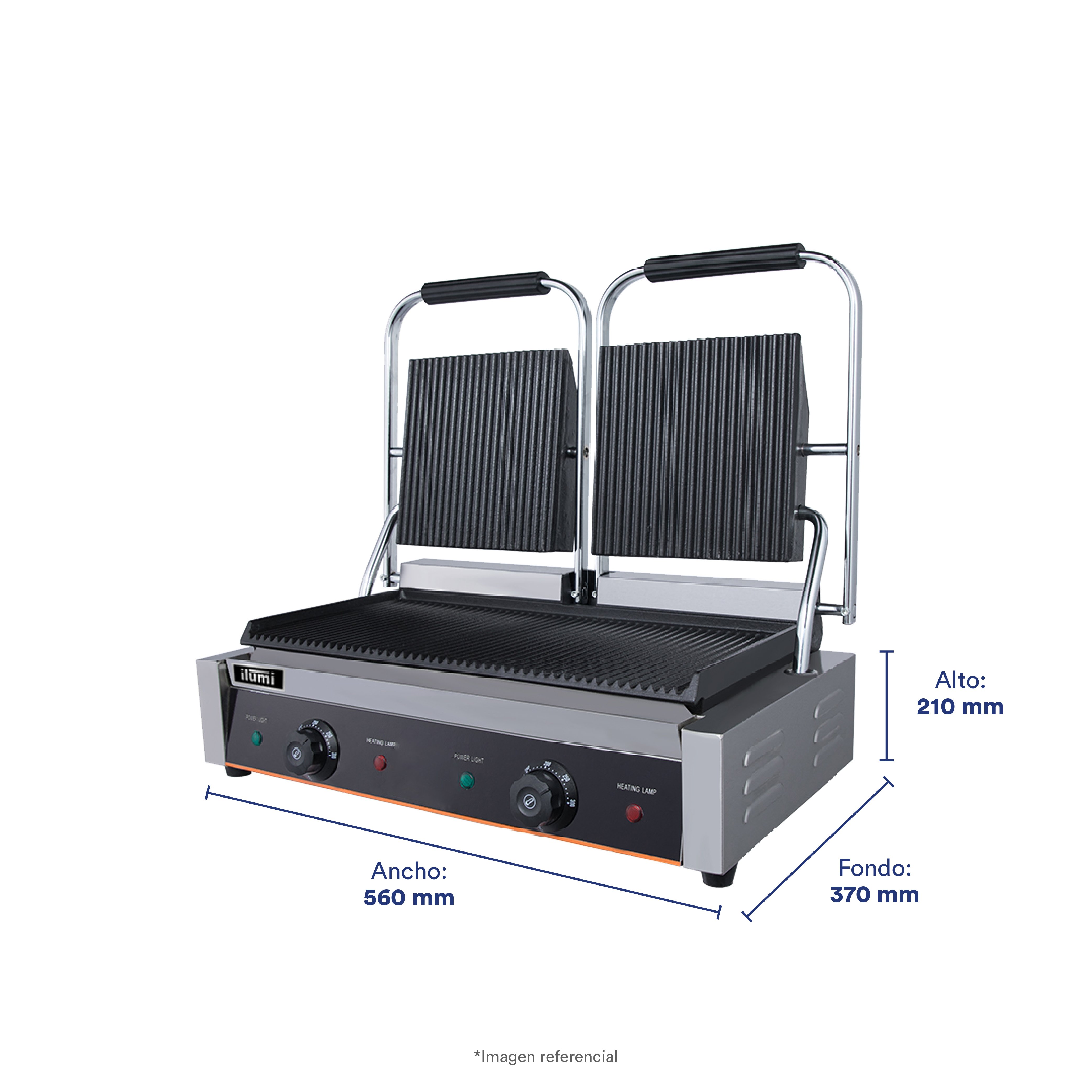 PANINI GRILL ILUMI PG-02 DUAL - 3