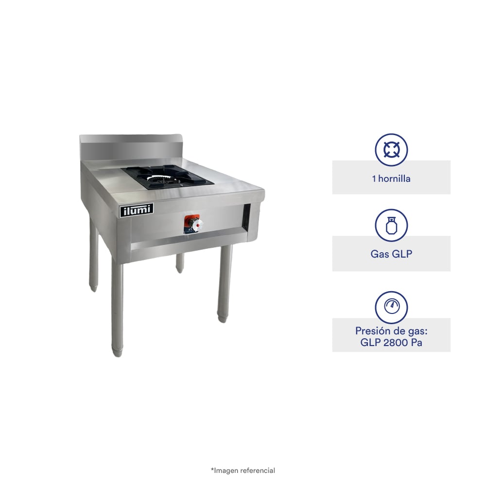 COCINA INDUSTRIAL ILUMI 1 HORNILLA - 1