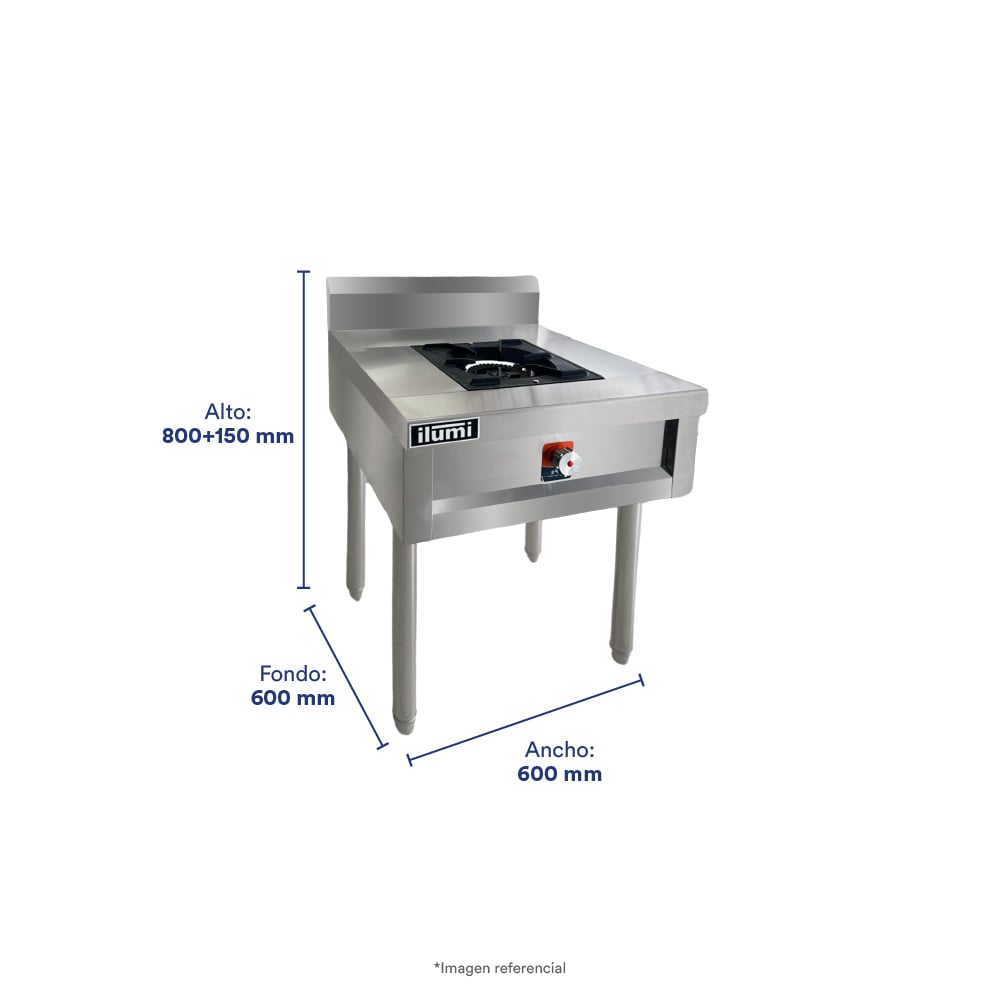 COCINA INDUSTRIAL ILUMI 1 HORNILLA - 3