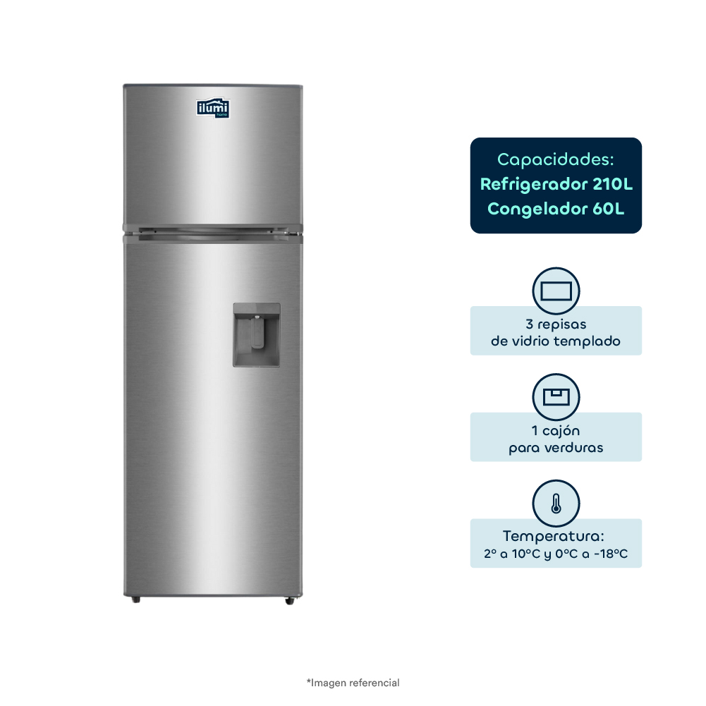 REFRIGERADORA NO FROST 270LTS ILUMI - 1