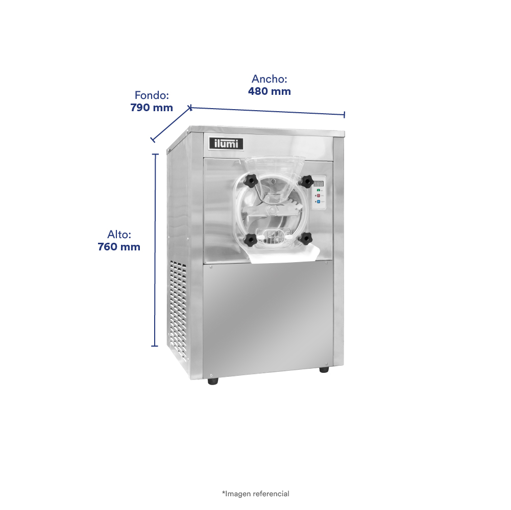 MÁQUINA DE HELADO ARTESANAL DE SOBREMESA DE HASTA 20 LITROS POR HORA - 2