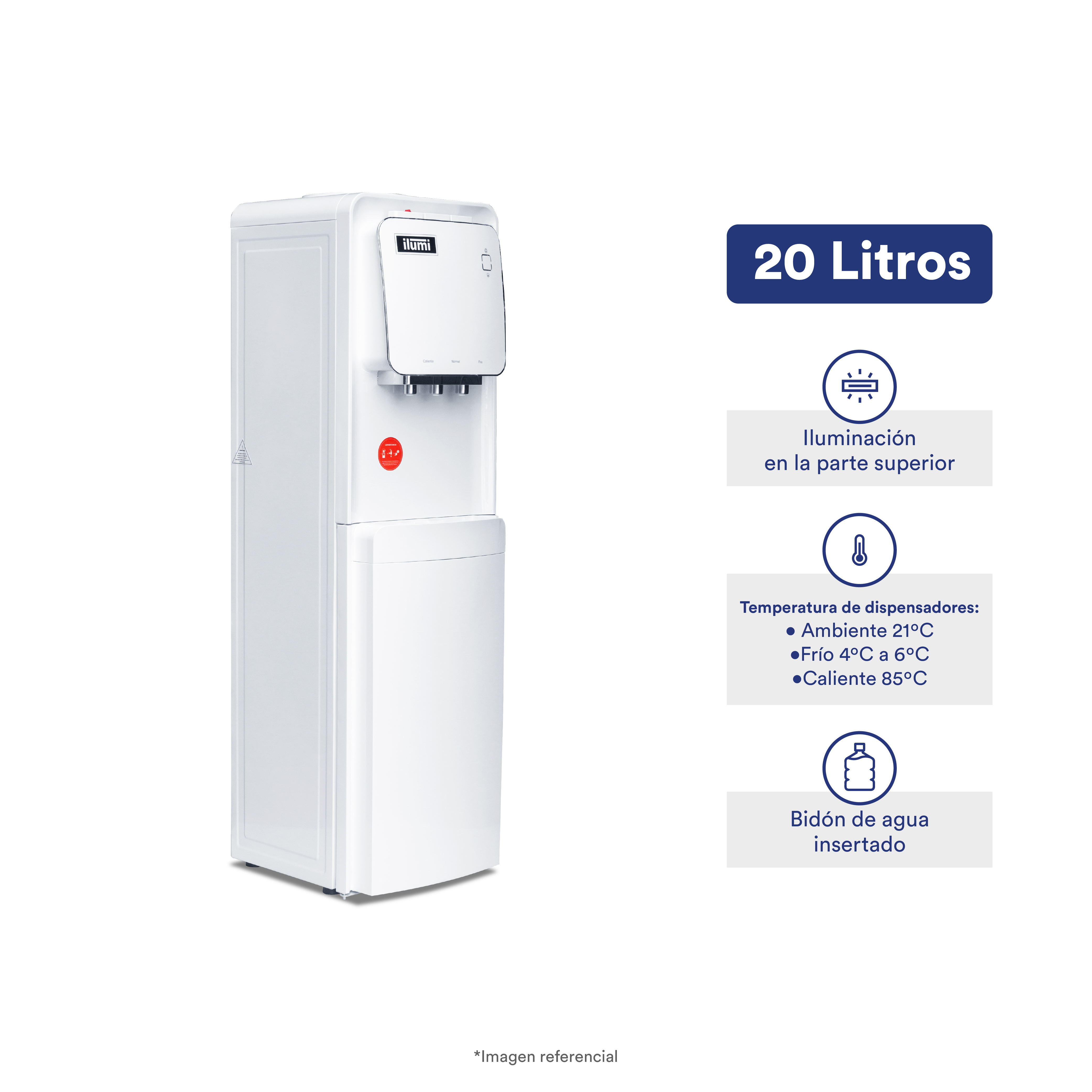 DISPENSADOR DE AGUA ILUMI CON FRIOBAR INTEGRADO - 1