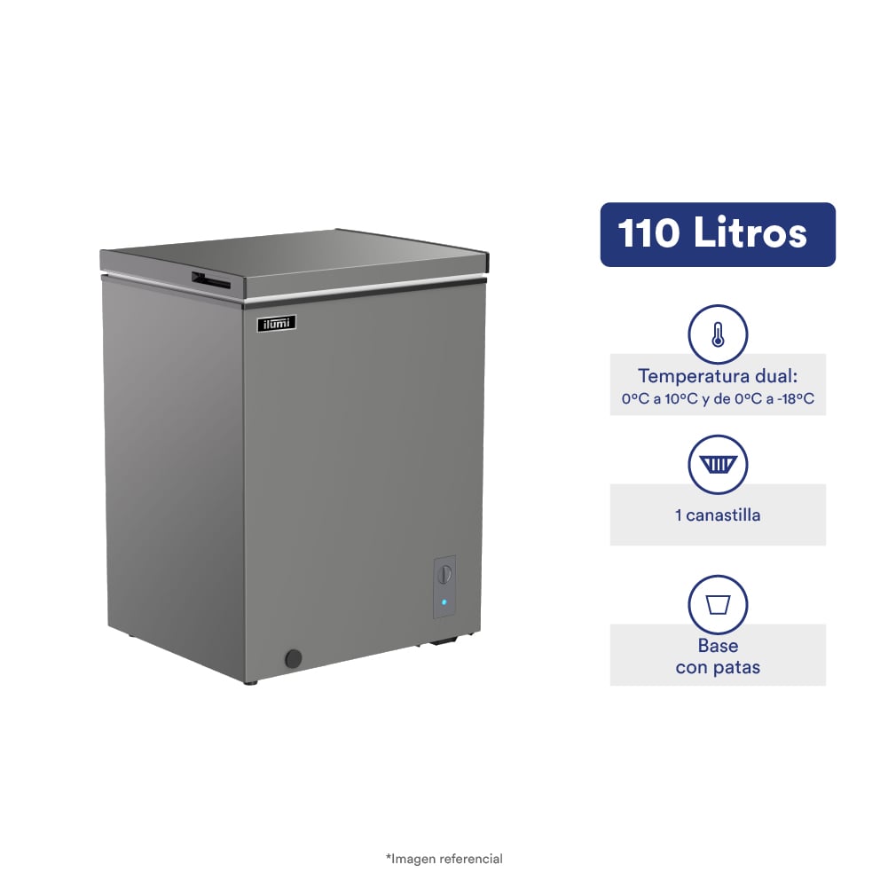 CONGELADOR DUAL ILUMI 110 LITROS - 1