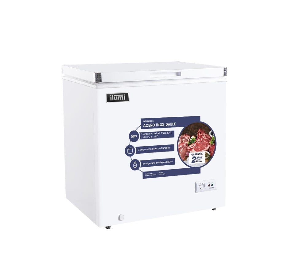 CONGELADOR DUAL ILUMI 110 LITROS BLANCO - 3