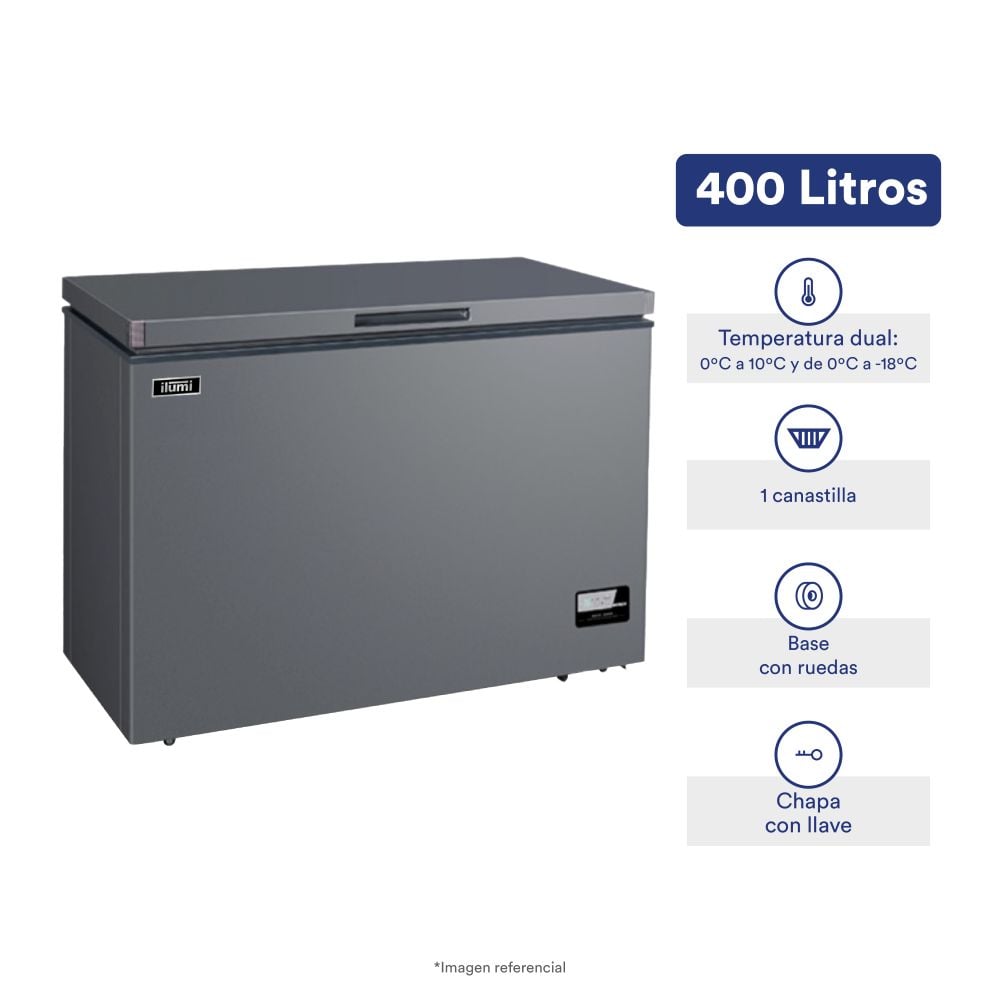 CONGELADOR DUAL NO FROST ILUMI 400LITROS - 1