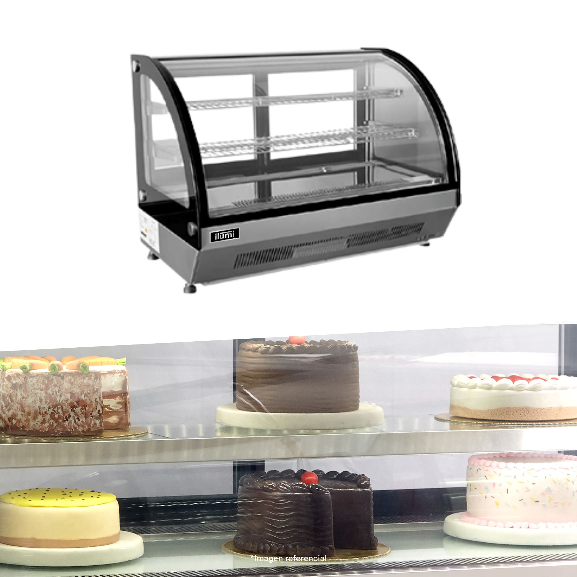 VITRINA REFRIGERADA ILUMI DE SOBREMESA DE 125 LITROS - 2