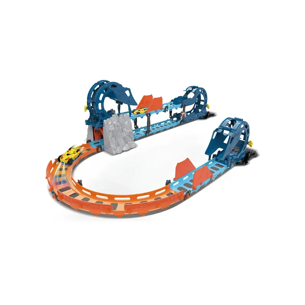 PISTA TENGLEADER 56 PIEZAS CON CARRITO RECARGABLE CON LUZ - 1