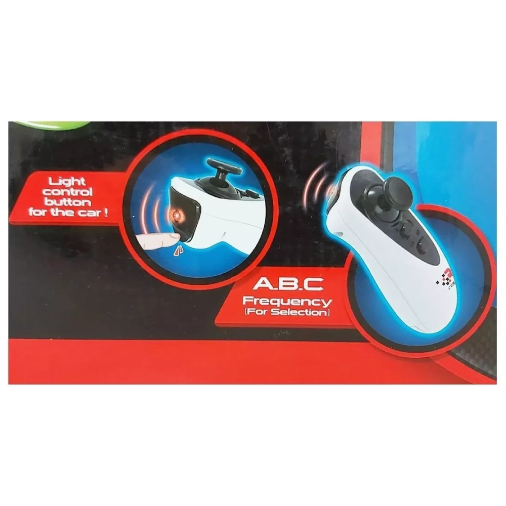 PISTA TENGLEADER 64 PIEZAS CON 1 CARRITO Y RIELES NEON - 1