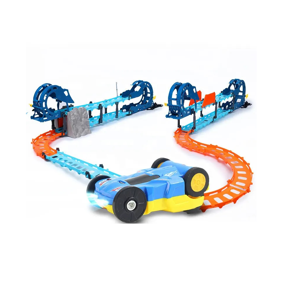PISTA TENGLEADER 84 PIEZAS 3 NIVELES CARRITO RECARGABLE - 5