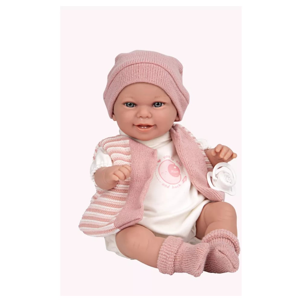 MUÑECA ELEGANCE 35 CM BABYTO ROSA CON MECANISMO RISA 60795 - 3