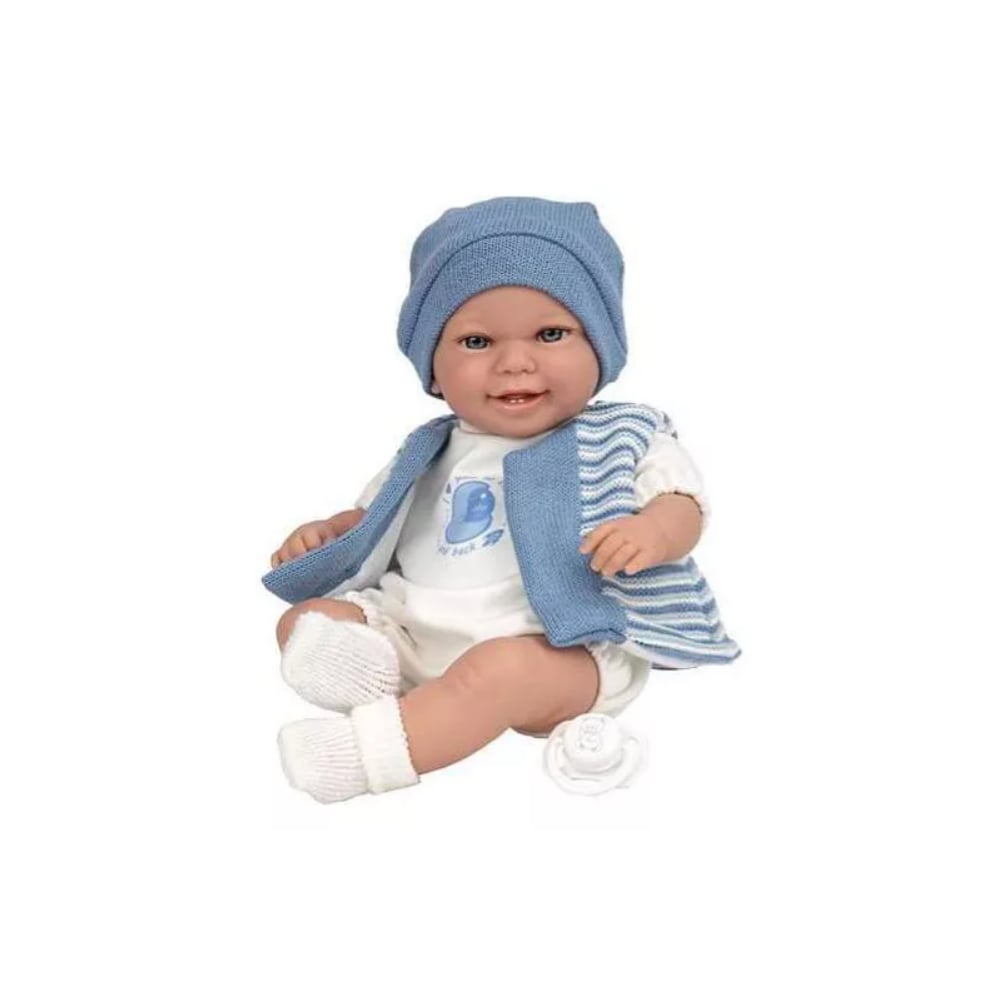 MUÑECA ELEGANCE 35 CM BABYTO AZUL CON MECANISMO RISA 60796 - 2